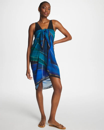 Chico's Everyday - Miraclesuit® Maldiva Pareo Blue Multi