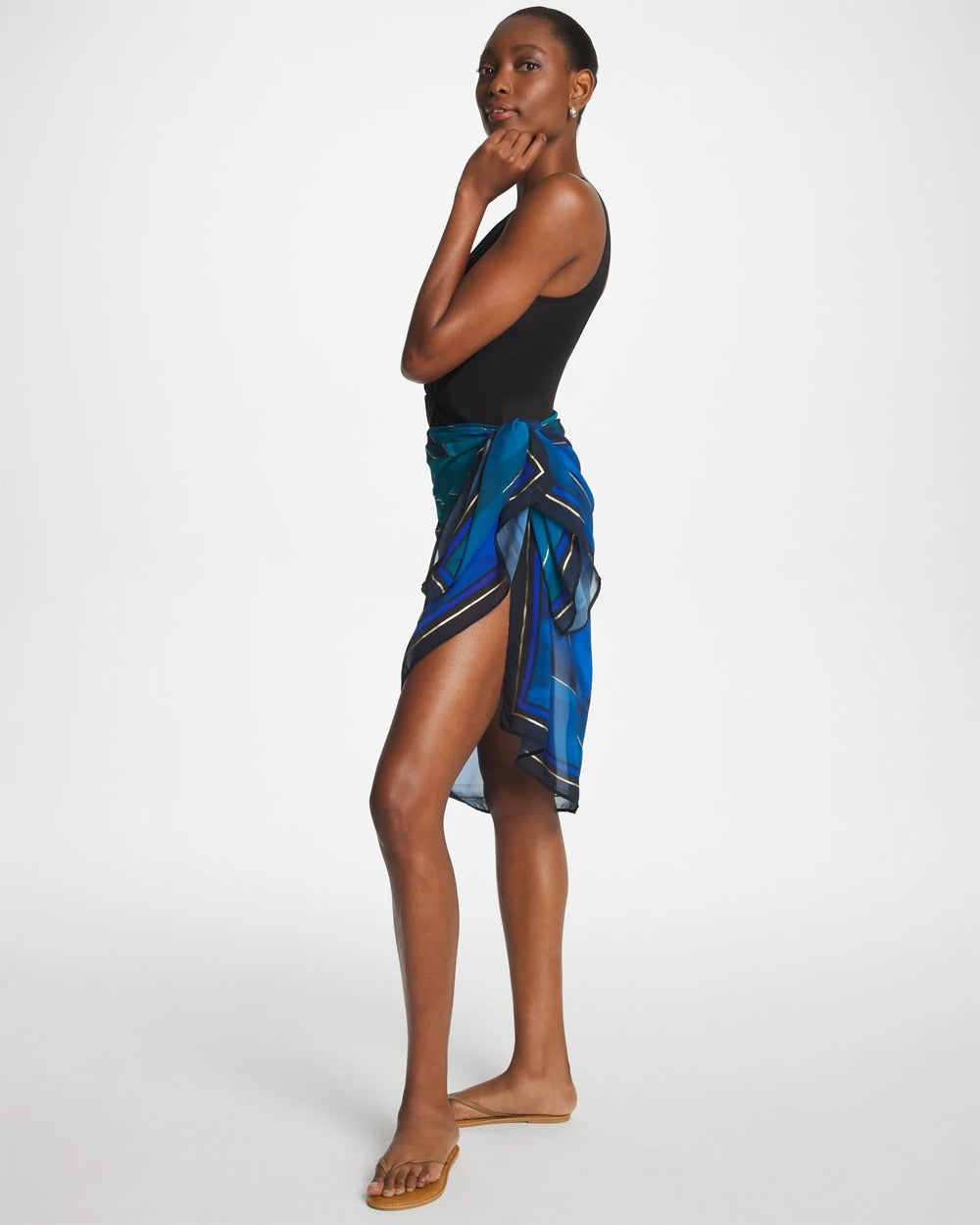 Chico's Everyday - Miraclesuit® Maldiva Pareo Blue Multi