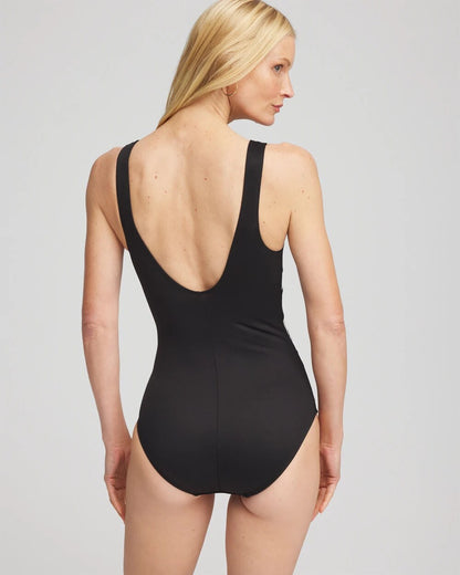 Chico's Trending - Miraclesuit Somerpointe One Piece Swimsuit Black/White