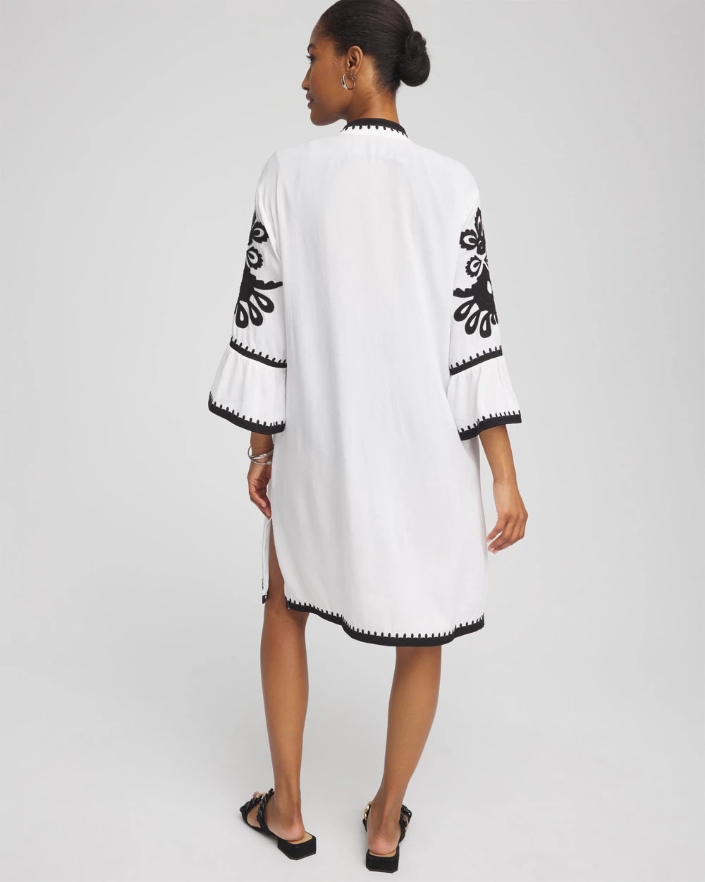 Chico's Featured - Embroidered Beach Swimsuit Cover Up Alabaster