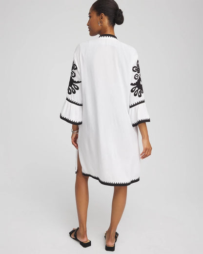 Chico's Featured - Embroidered Beach Swimsuit Cover Up Alabaster