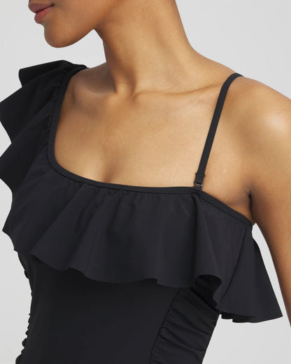 Chico's Great Value - Gottex One Shoulder One Piece Swimsuit Black