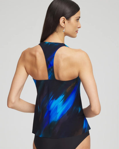 Chico's Hot Sale - Magicsuit® Swipe Right Tankini Black/Multi