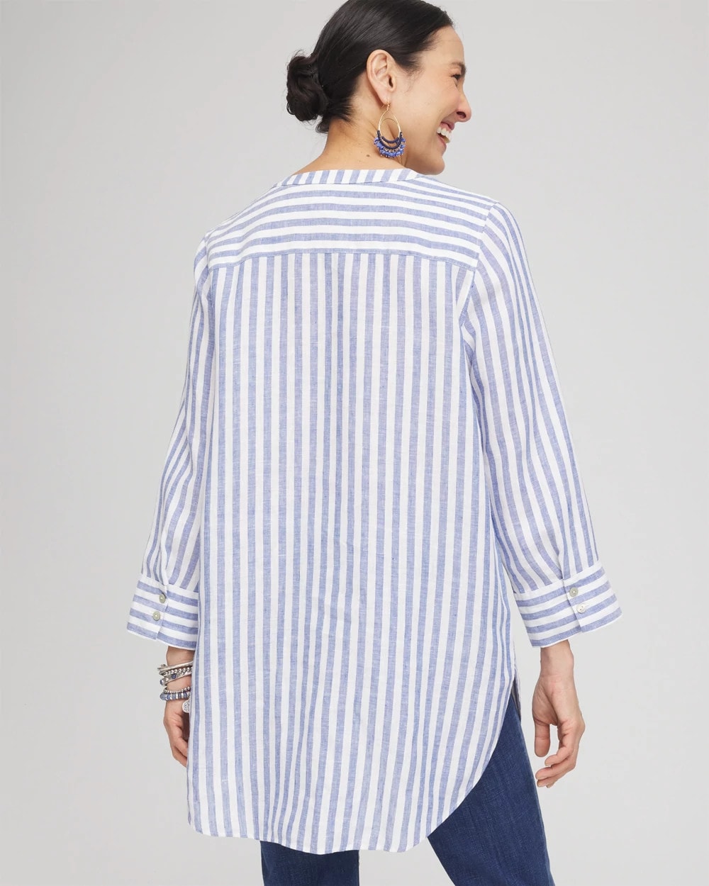 Chico's Special Offer - No Iron™ Linen Tunic Indigo