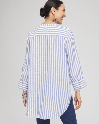 Chico's Special Offer - No Iron™ Linen Tunic Indigo