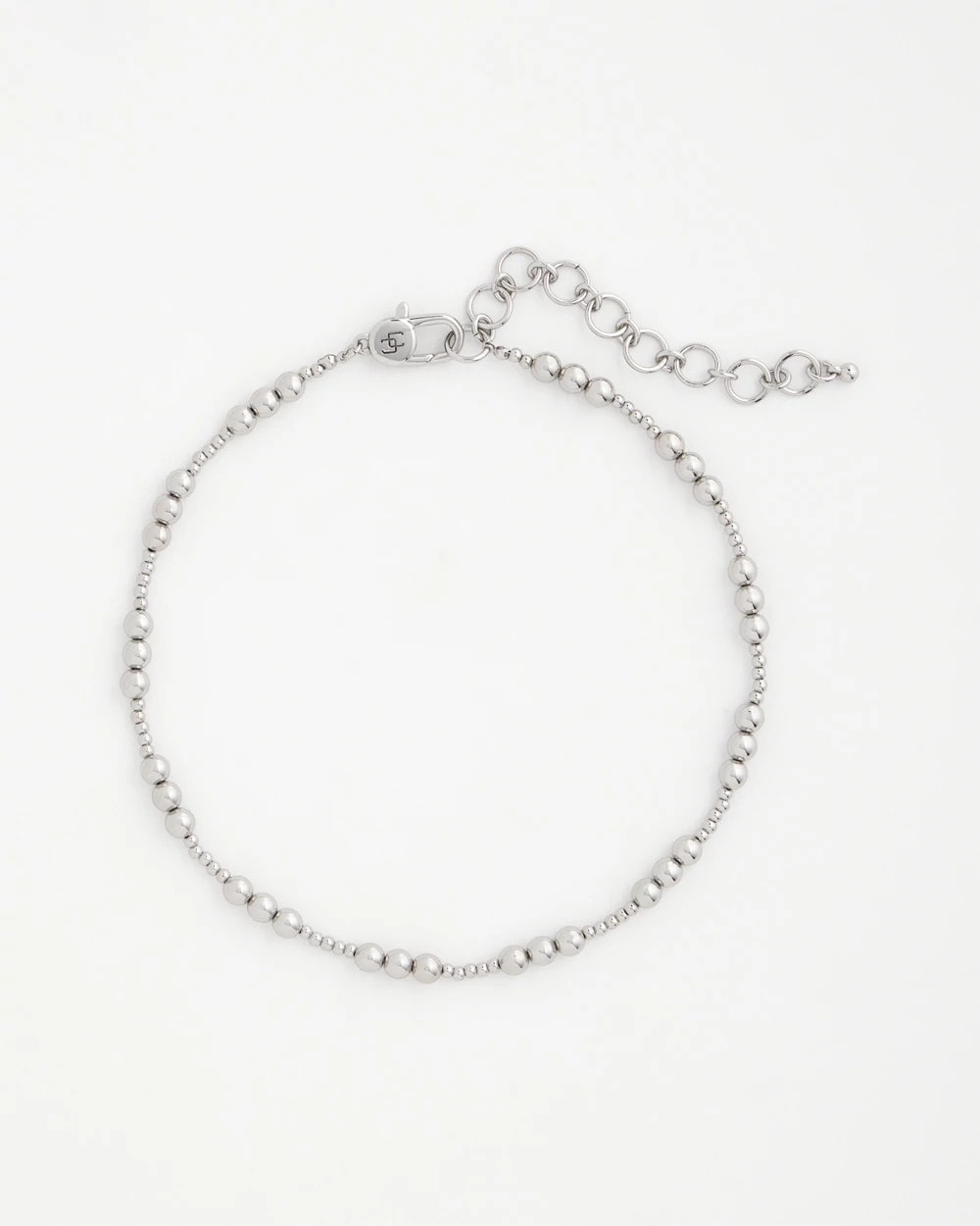 Chico's Featured - Silvertone Beaded Necklace Silver