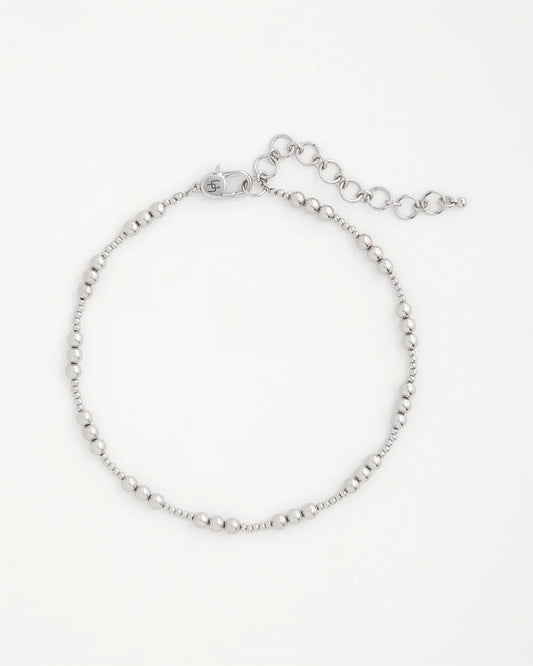 Chico's Featured - Silvertone Beaded Necklace Silver