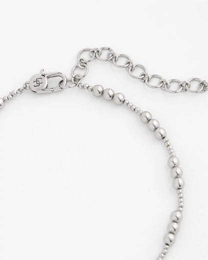 Chico's Featured - Silvertone Beaded Necklace Silver