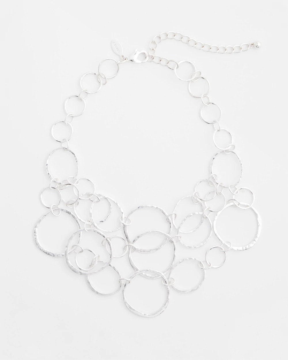 Chico's Trusted - Short Silvertone Multi-Strand Link Necklace Silver