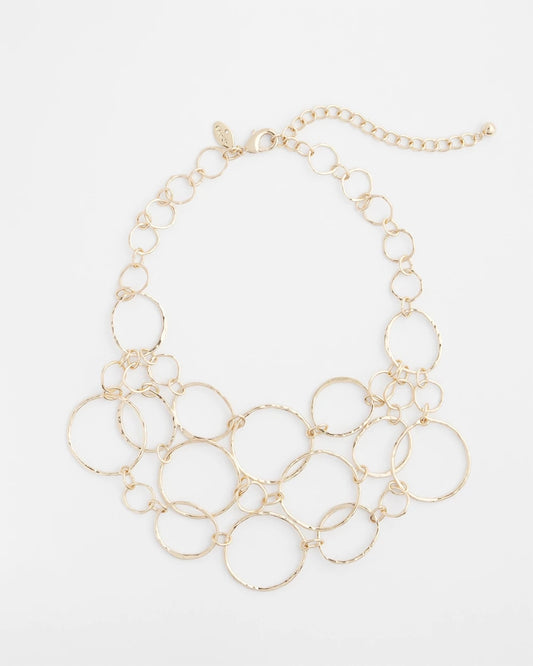 Chico's Trusted - Short Goldtone Multi-Strand Link Necklace Gold