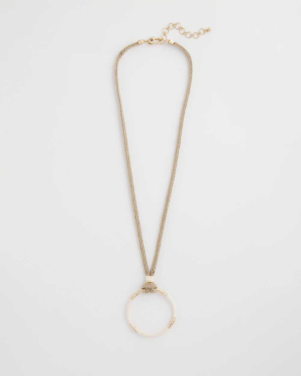Chico's Trusted - Large Open Pendant Necklace Neutral
