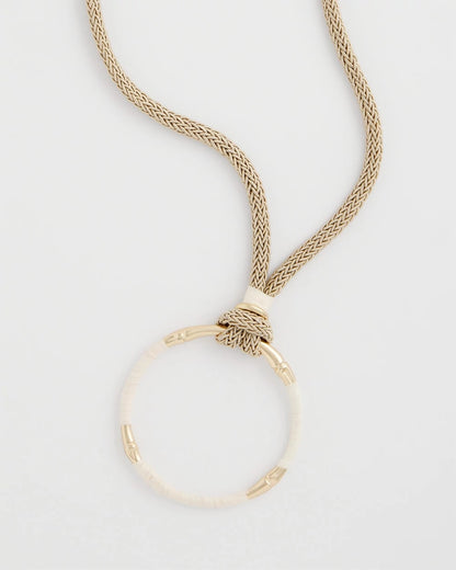 Chico's Trusted - Large Open Pendant Necklace Neutral
