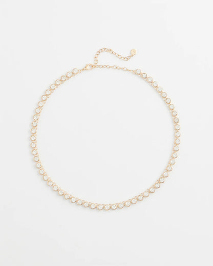 Chico's Signature - Goldtone Tennis Necklace Gold