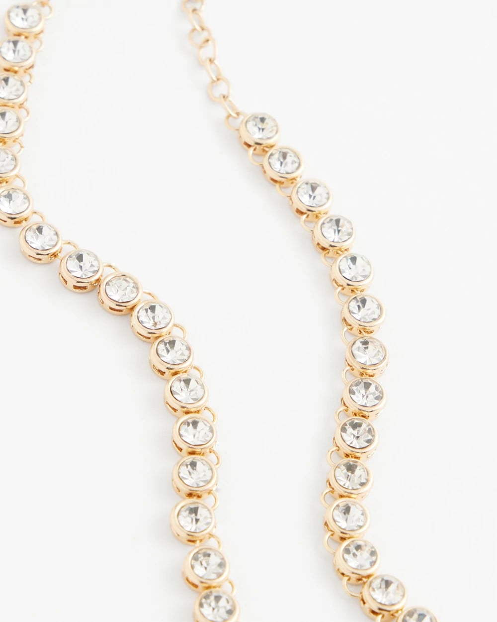 Chico's Signature - Goldtone Tennis Necklace Gold