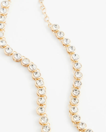 Chico's Signature - Goldtone Tennis Necklace Gold