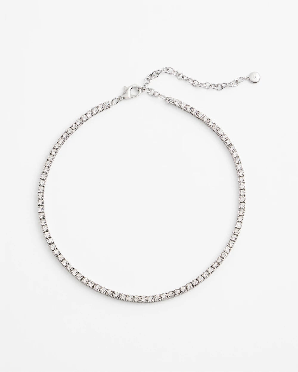 Chico's Essential - Silver Tennis Necklace Silver