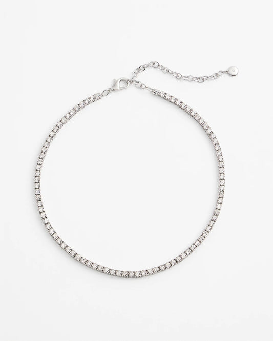 Chico's Essential - Silver Tennis Necklace Silver