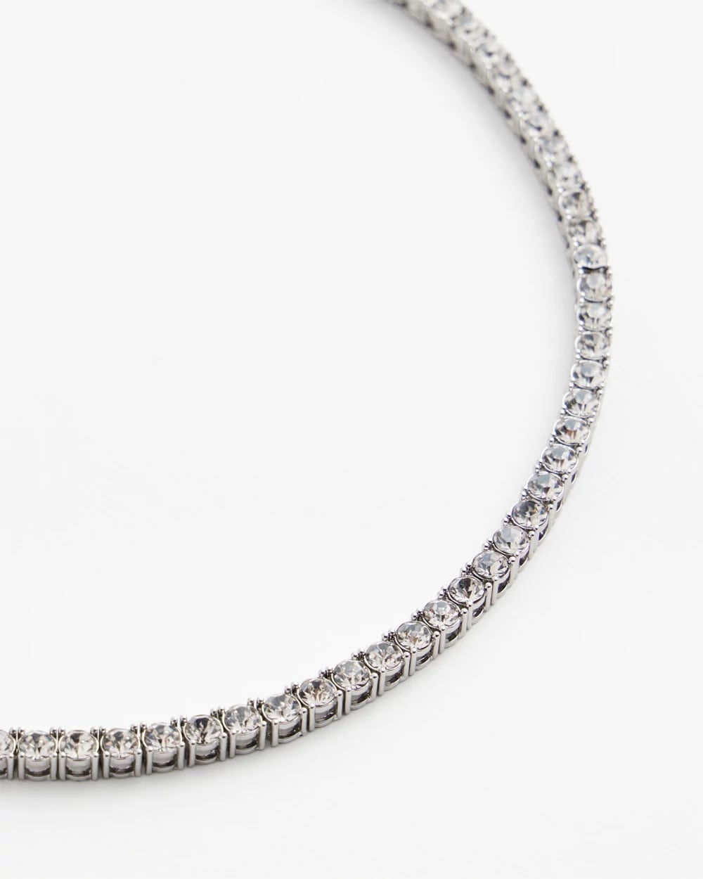 Chico's Essential - Silver Tennis Necklace Silver