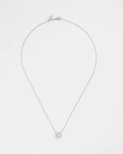 Chico's Latest - Silver Tone Drop Stone Necklace Silver