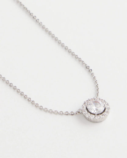 Chico's Latest - Silver Tone Drop Stone Necklace Silver