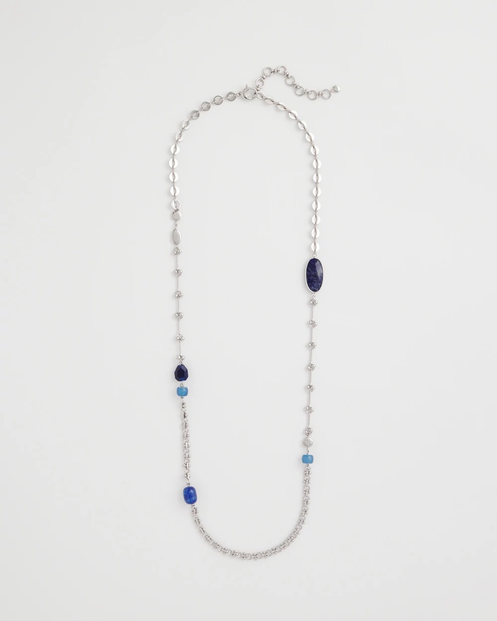 Chico's Everyday - Blue Accent Long Single Strand Necklace Blue