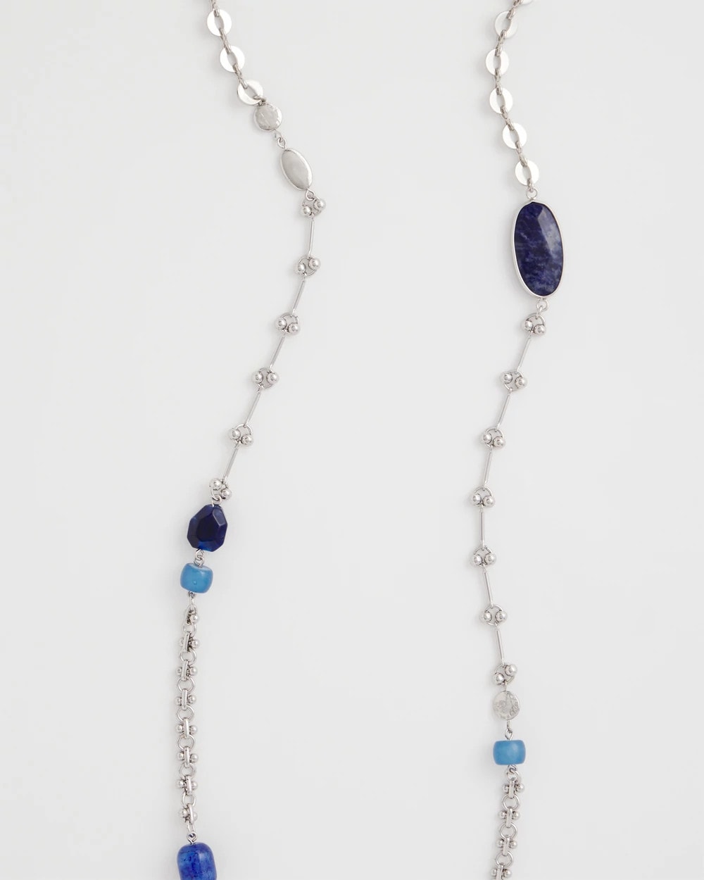 Chico's Everyday - Blue Accent Long Single Strand Necklace Blue