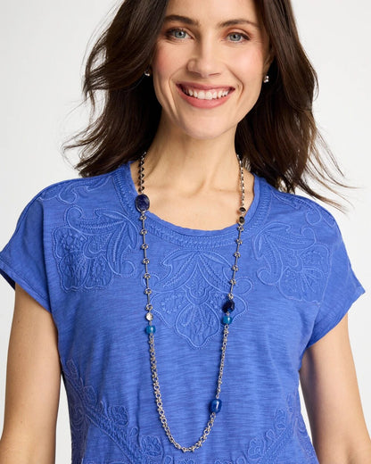 Chico's Everyday - Blue Accent Long Single Strand Necklace Blue