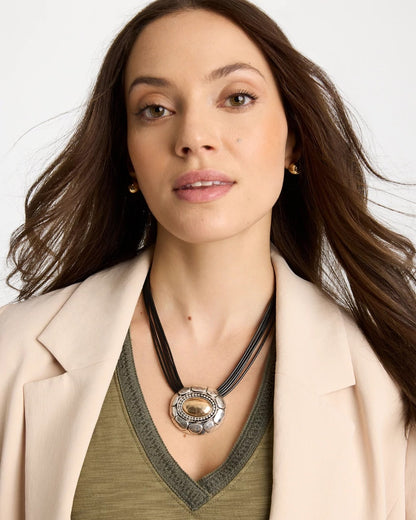 Chico's Popular - Mixed Metal Pendant Necklace Mixed Metals