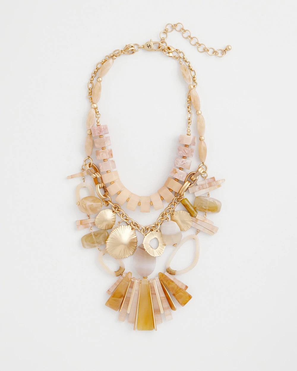 Chico's Exclusive - Chico's Originals Neutral Stone Bib Necklace Neutral
