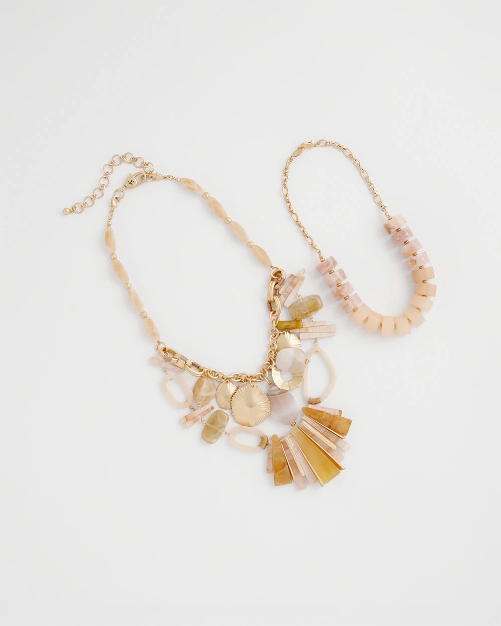 Chico's Exclusive - Chico's Originals Neutral Stone Bib Necklace Neutral