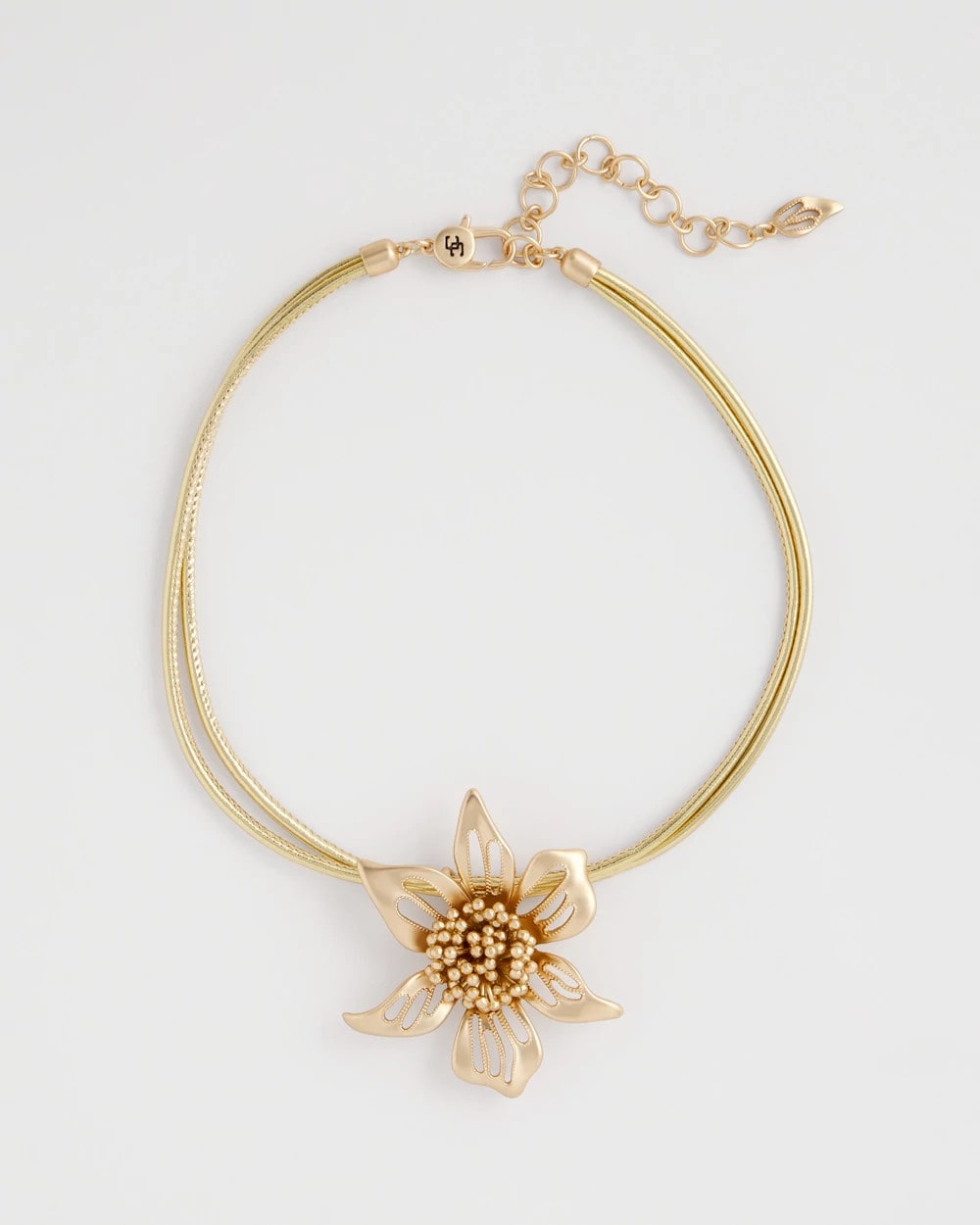 Chico's Recommended - Gold Flower Pendant Necklace Gold