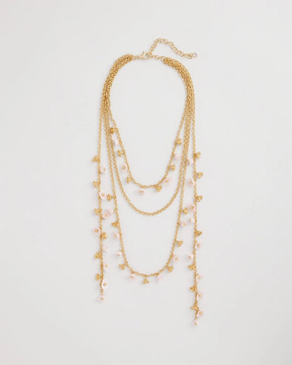 Chico's Popular - Pink Multi-Layer Necklace Pink