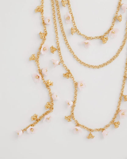 Chico's Popular - Pink Multi-Layer Necklace Pink