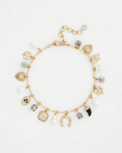 Chico's Signature - Lucky Charm Short Necklace Gold