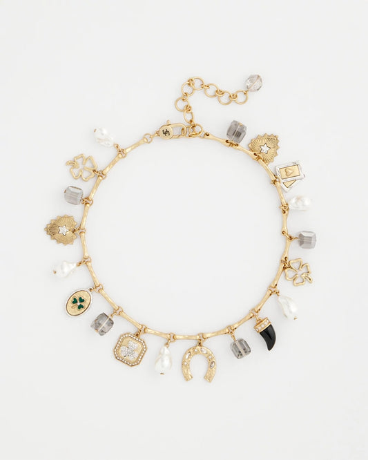 Chico's Signature - Lucky Charm Short Necklace Gold
