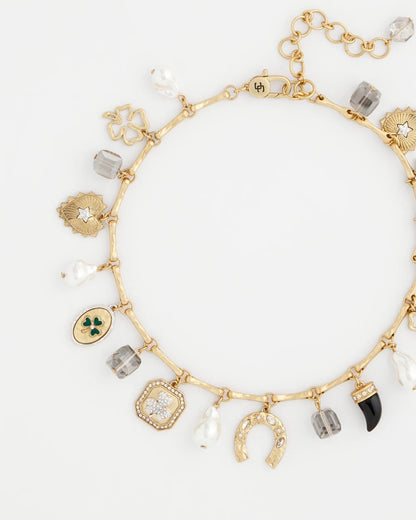 Chico's Signature - Lucky Charm Short Necklace Gold
