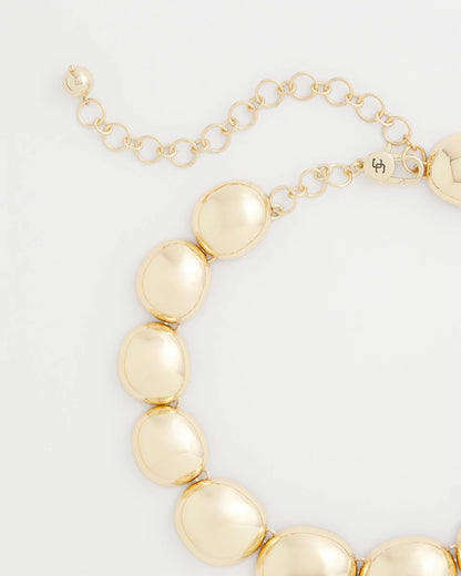 Chico's Featured - Gold Pebble Collar Necklace Gold