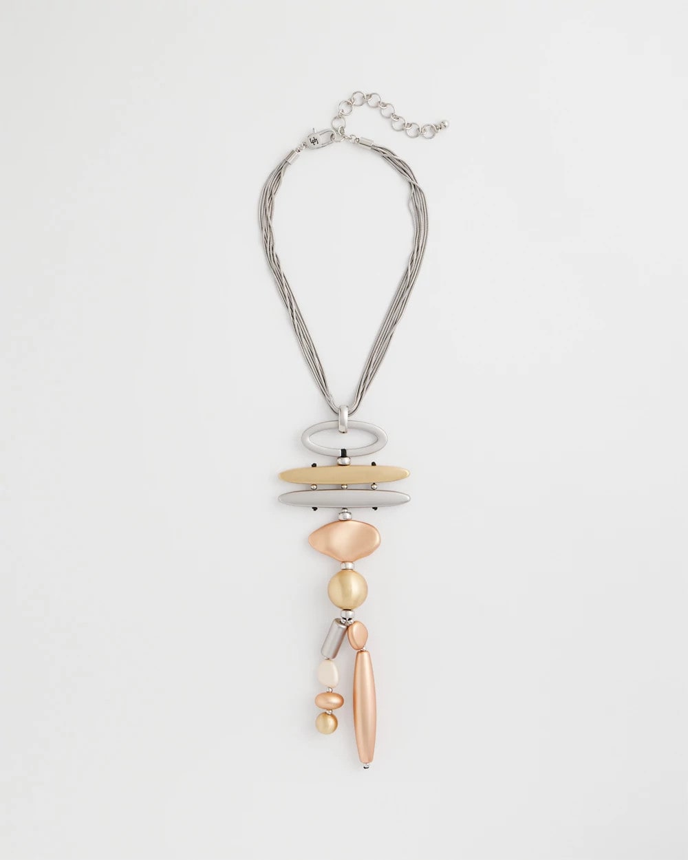 Chico's Quality - Mixed Metal Linear Necklace Mixed Metals
