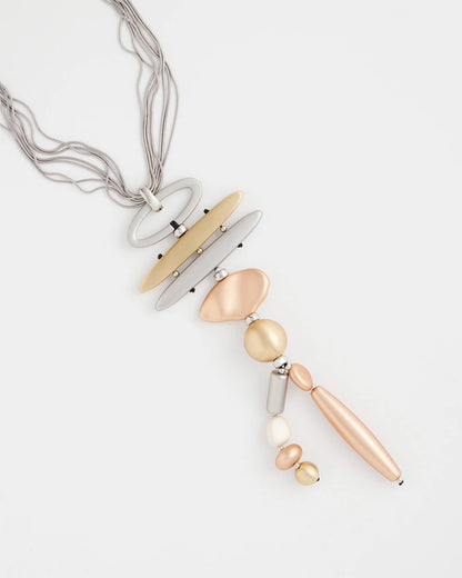 Chico's Quality - Mixed Metal Linear Necklace Mixed Metals