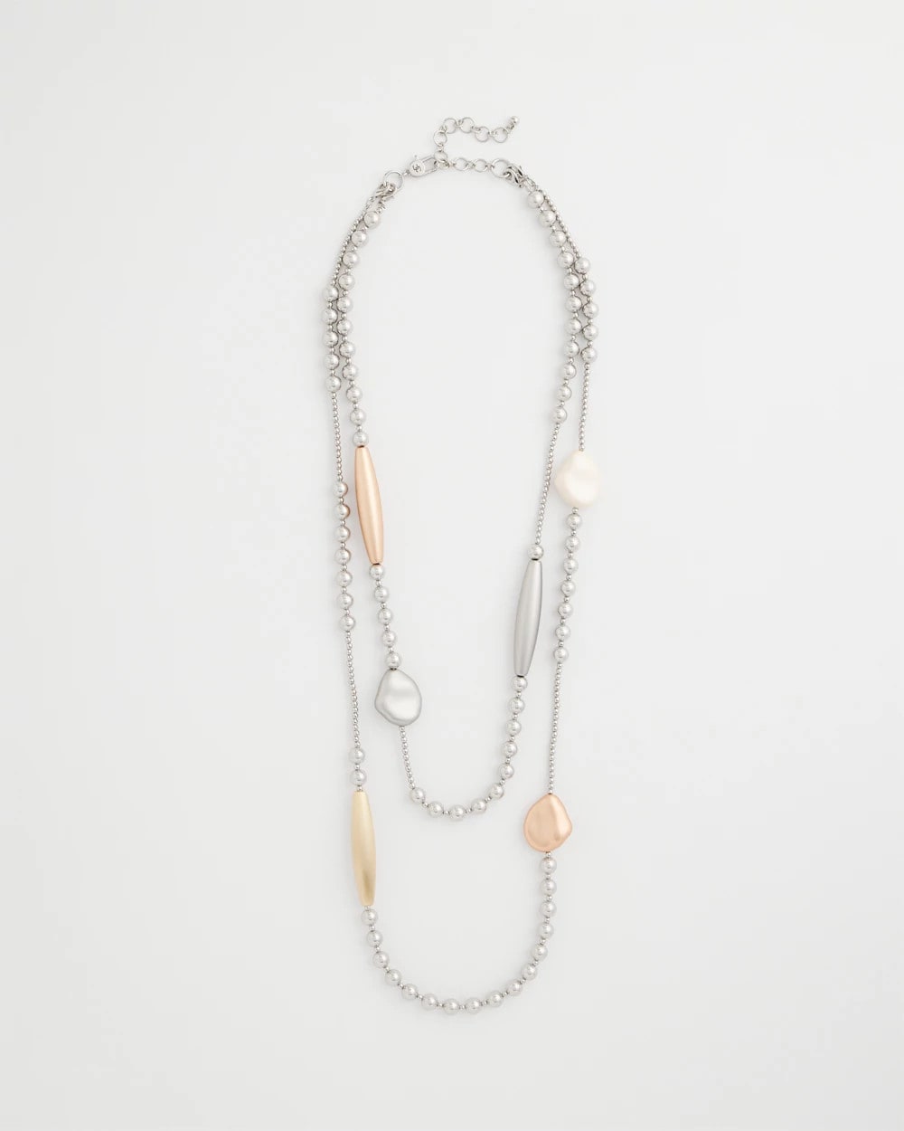 Chico's Special Offer - Copper and Silver Double Strand Necklace Mixed Metals