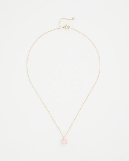 Chico's Signature - Pink Fine Single Strand Necklace Pink