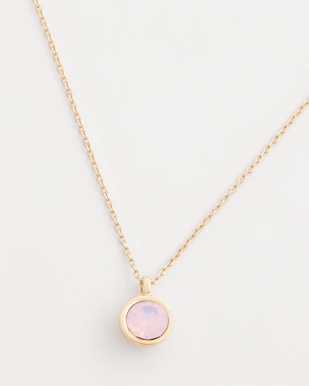 Chico's Signature - Pink Fine Single Strand Necklace Pink