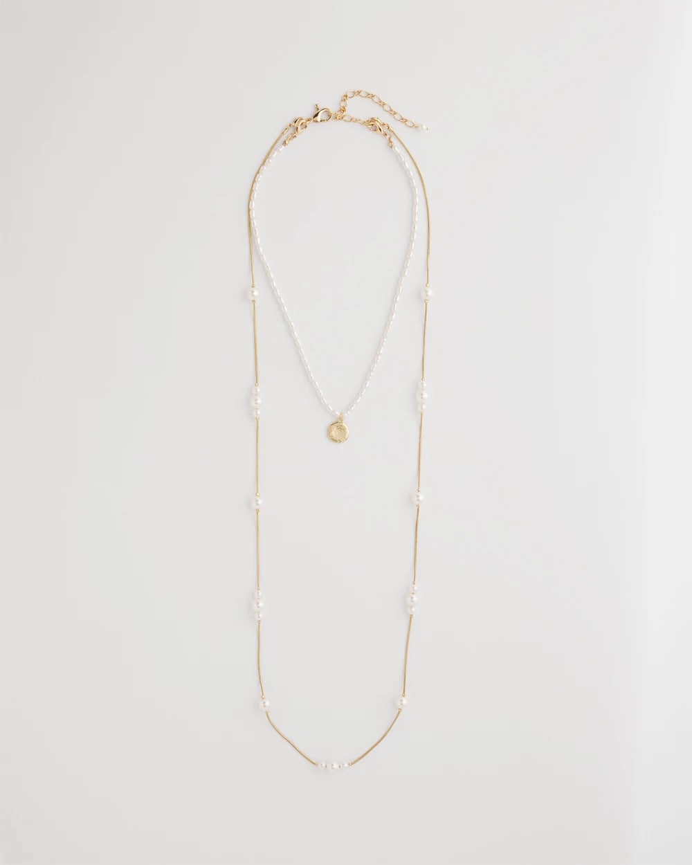 Chico's Signature - Convertible Faux Pearl Necklace Pearl