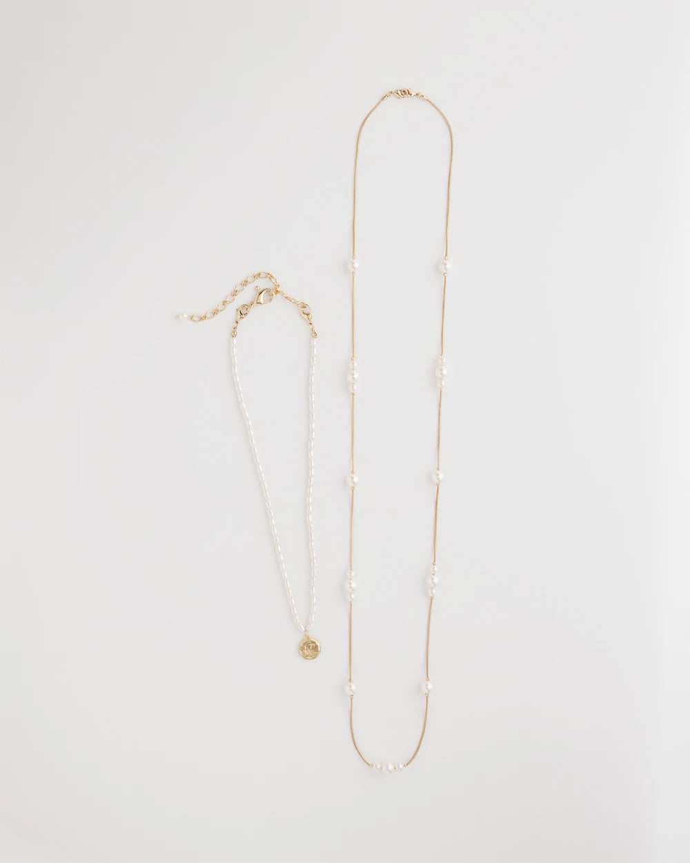 Chico's Signature - Convertible Faux Pearl Necklace Pearl