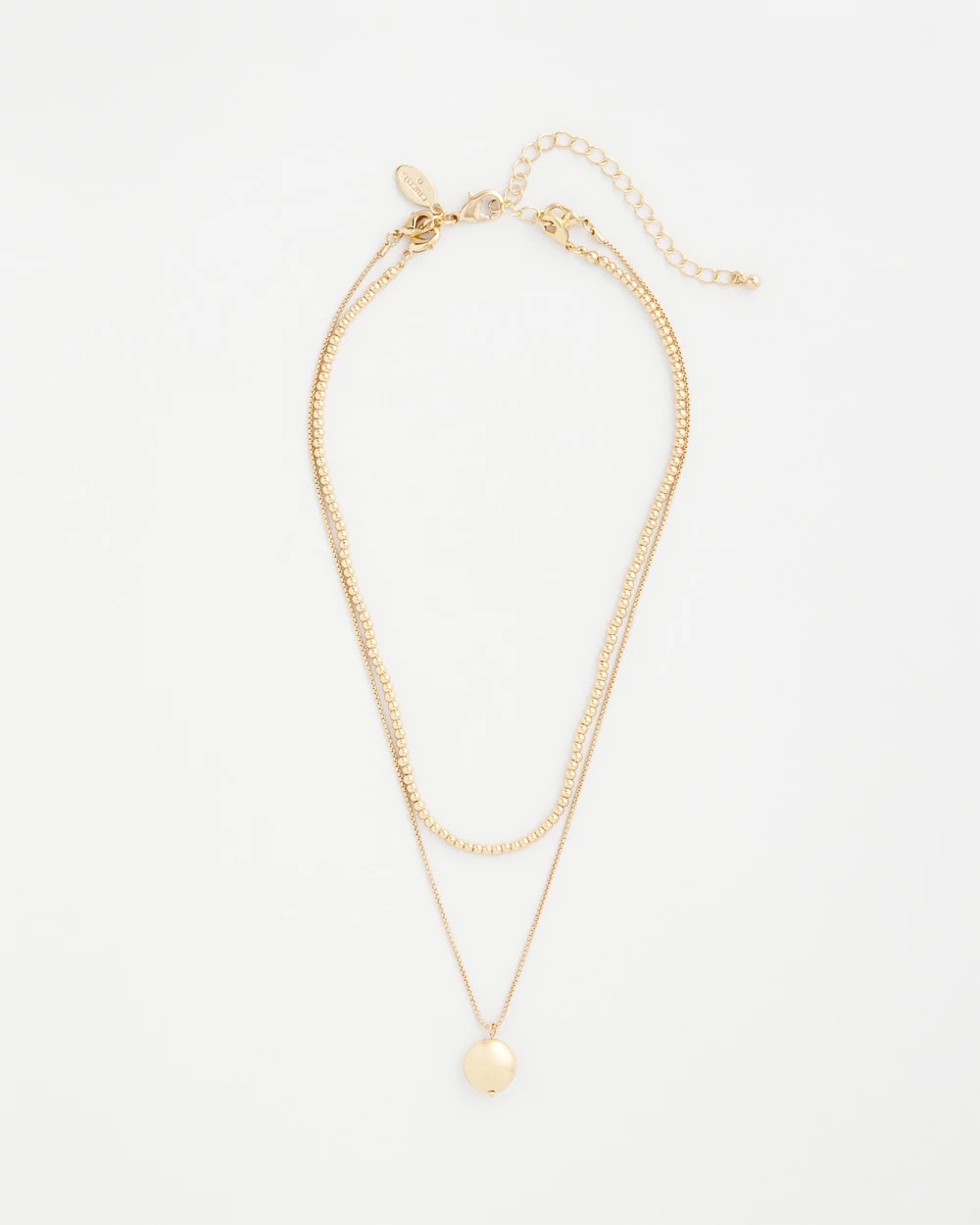 Chico's Quality - Goldtone Convertible Pendant Necklace Gold