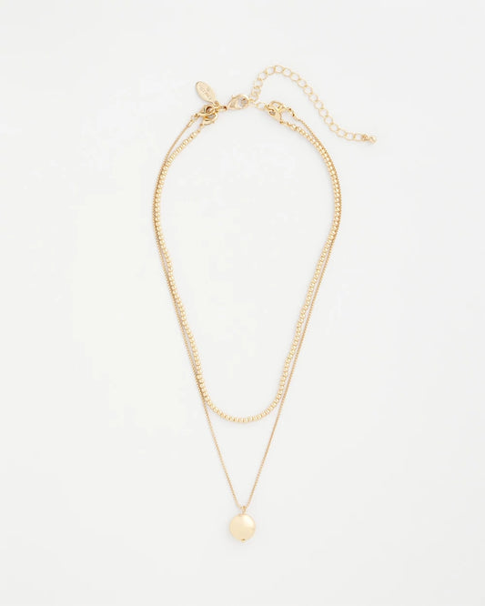 Chico's Quality - Goldtone Convertible Pendant Necklace Gold