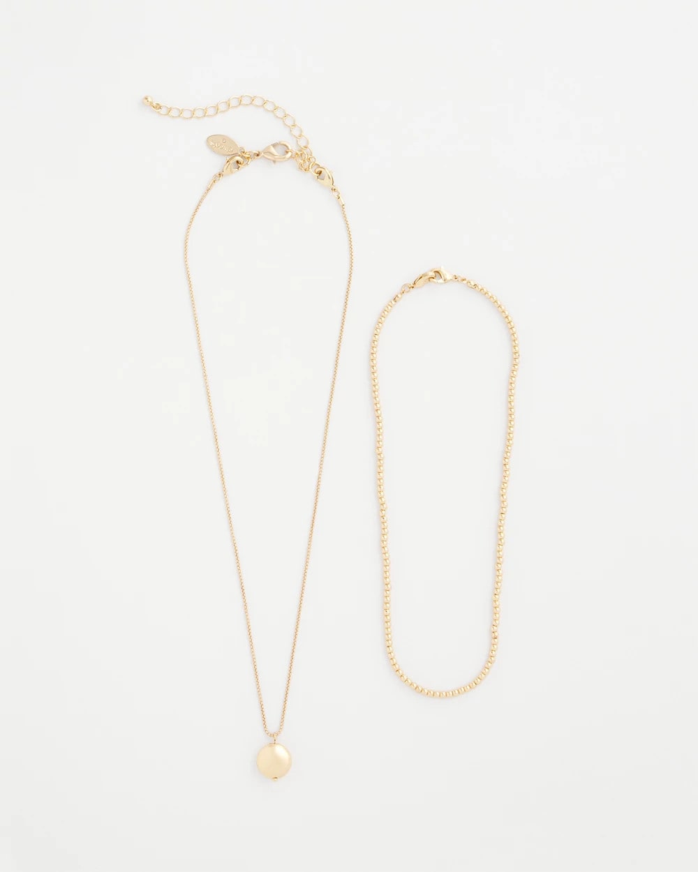 Chico's Quality - Goldtone Convertible Pendant Necklace Gold