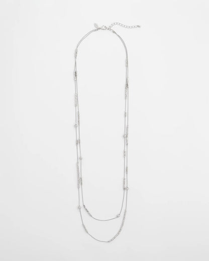 Chico's Quality - Hexie Multi-Strand Necklace Silver