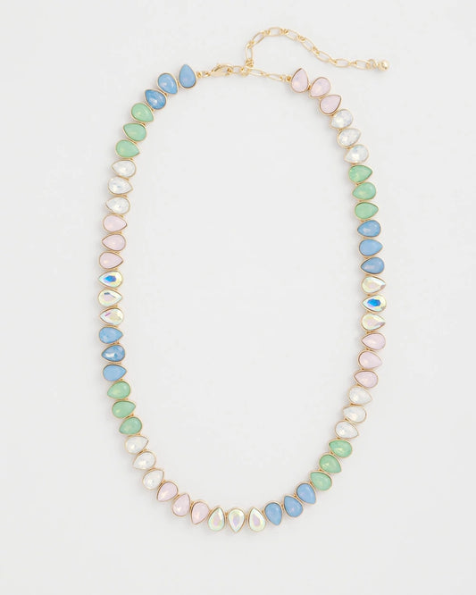 Chico's Smart Buy - Teardrop Tennis Necklace Multi