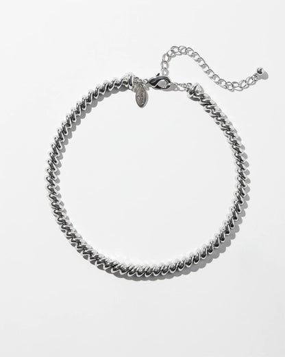 Chico's Smart Buy - Silver Tone Twist Collar Necklace Silver